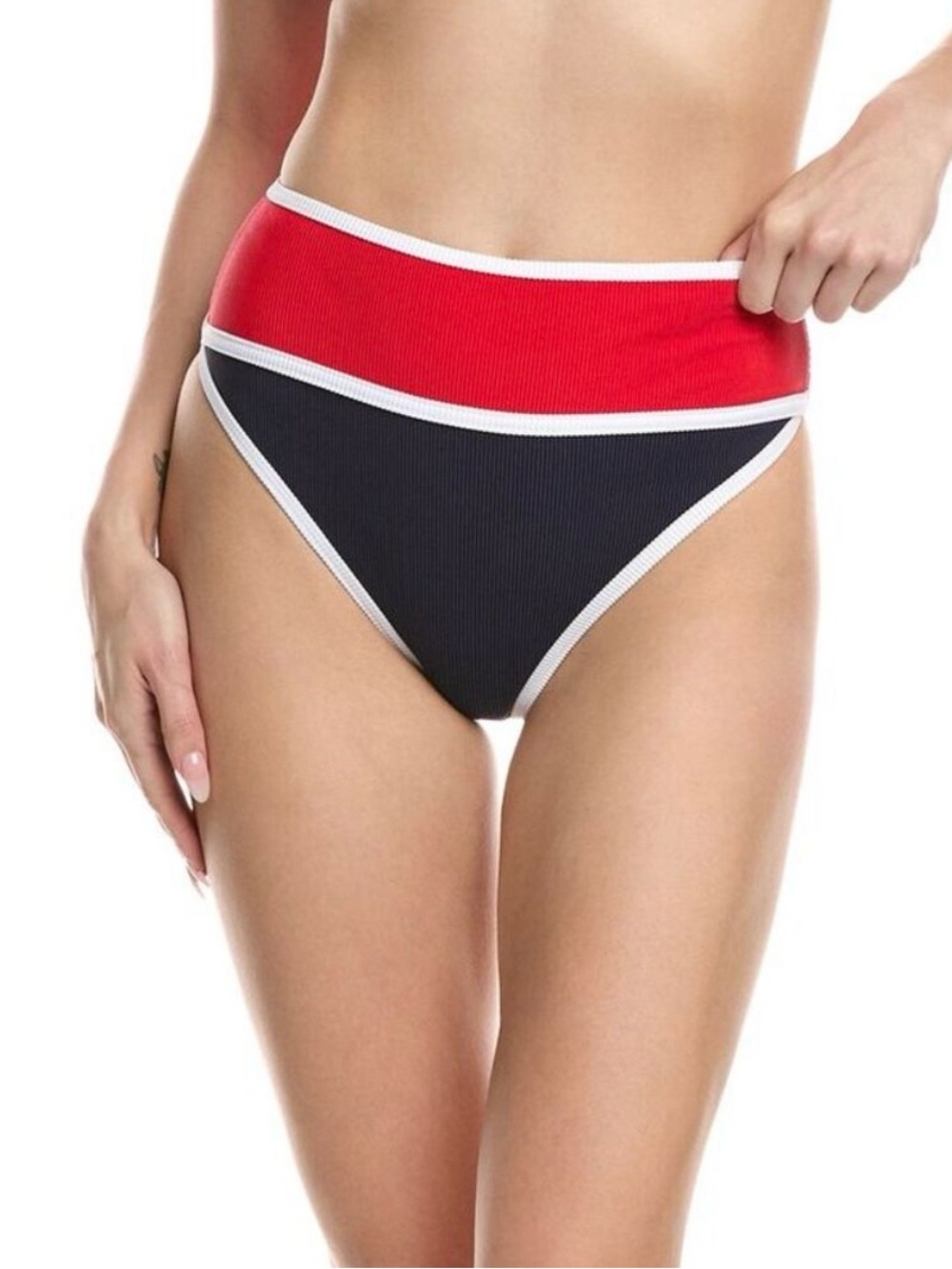 New‎ BEACH RIOT Carlotta Bottom in Americana Colorblock Size XL